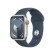 Apple Watch Series 9 GPS + Cellular Cassa 41mm in Alluminio Argento con Cinturino Sport Blu Tempesta - S M