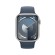 Apple Watch Series 9 GPS Cassa 45mm in Alluminio Argento con Cinturino Sport Blu Tempesta - M L