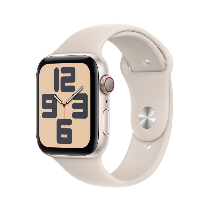 Apple Watch SE GPS + Cellular Cassa 44mm in Alluminio Galassia con Cinturino Sport Galassia - S M