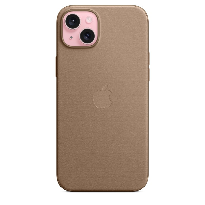 Apple Custodia MagSafe in tessuto Finewoven per iPhone 15 Plus - Grigio talpa
