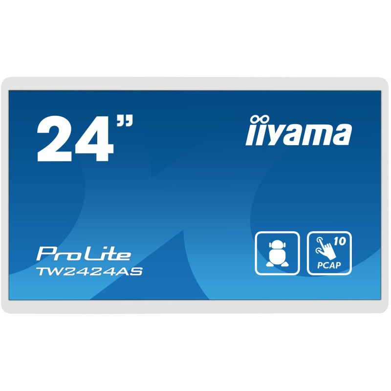 iiyama TW2424AS-W1 visualizzatore di messaggi Pannello piatto per segnaletica digitale 60,5 cm (23.8") Wi-Fi 250 cd m² 4K Ultra