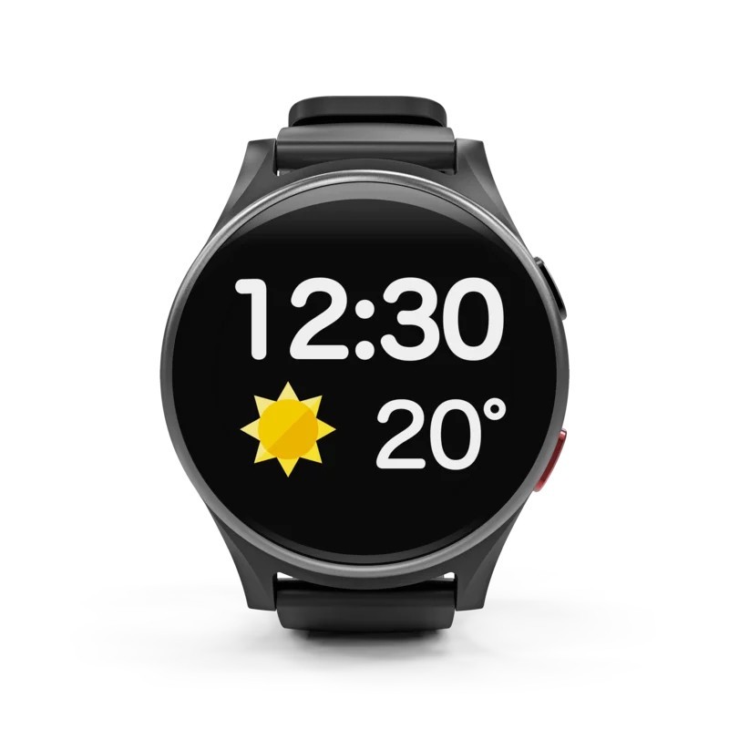 Emporia WATCH-LTE 2,79 cm (1.1") IPS Digitale 240 x 240 Pixel Touch screen 4G Nero, Argento Wi-Fi GPS (satellitare)