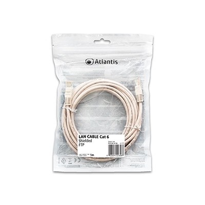 Atlantis Land P019-LN_6-F-5A cavo di rete Bianco 5 m Cat6 F FTP (FFTP)