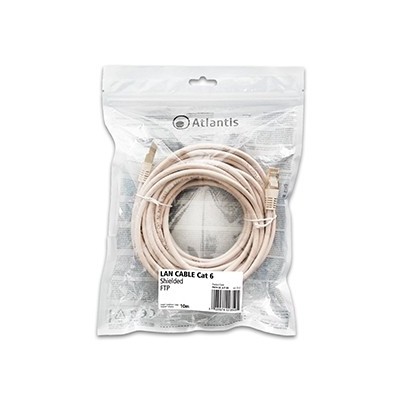 Atlantis Land P019-LN_6-F-XA cavo di rete Bianco 10 m Cat6 F FTP (FFTP)