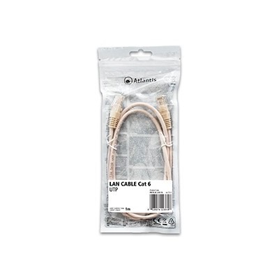 Atlantis Land P019-LN_6-U-1A cavo di rete Bianco 1 m Cat6 U UTP (UTP)