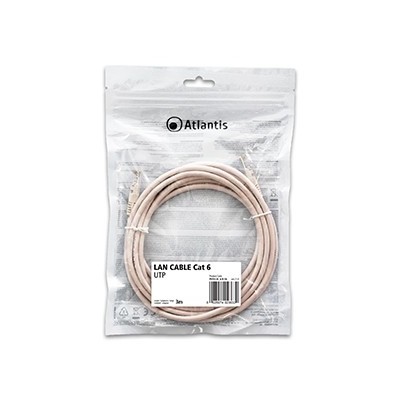 Atlantis Land P019-LN_6-U-3A cavo di rete Grigio 3 m Cat6 U UTP (UTP)