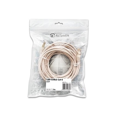 Atlantis Land P019-LN_6-U-XA cavo di rete Bianco 10 m Cat6 U UTP (UTP)