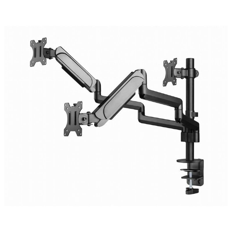 Gembird MA-DA3-01 supporto da tavolo per Tv a schermo piatto 68,6 cm (27") Nero Scrivania