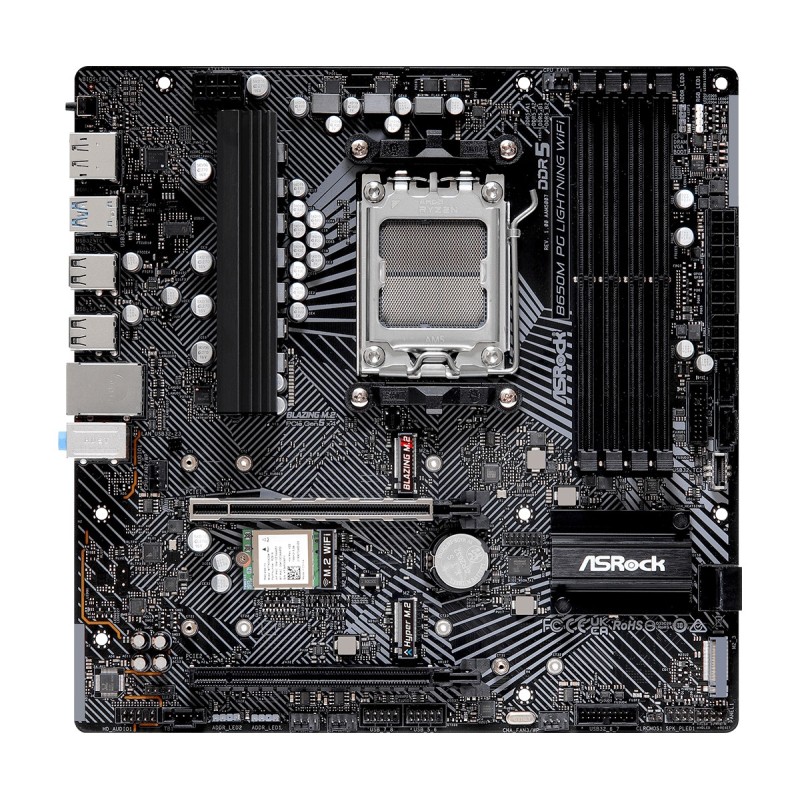 Asrock B650M PG LIGHTNING WIFI AMD B650 Presa di corrente AM5 micro ATX