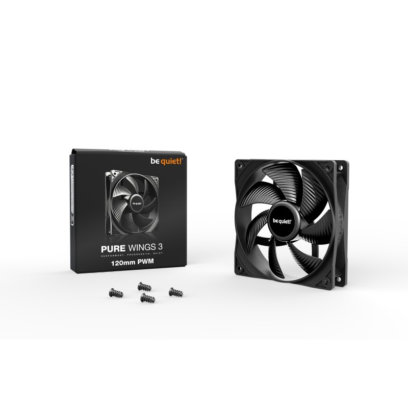 be quiet! Pure Wings 3 120mm PWM Case per computer Ventilatore 12 cm Nero 1 pz