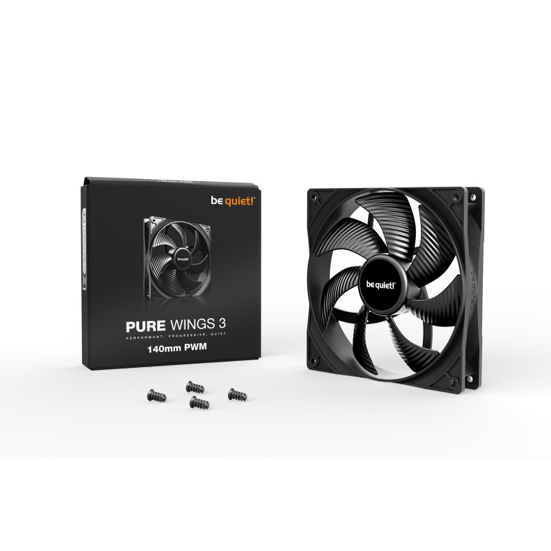 be quiet! Pure Wings 3 140mm PWM Case per computer Ventilatore 14 cm Nero 1 pz