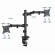 Gembird MA-D2-03 supporto da tavolo per Tv a schermo piatto 81,3 cm (32") Nero Scrivania