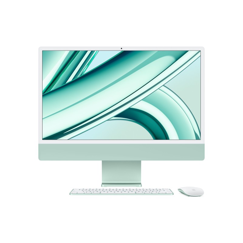 Apple iMac con Retina 24'' Display 4.5K M3 chip con 8‑core CPU e 10‑core GPU, 256GB SSD - Verde