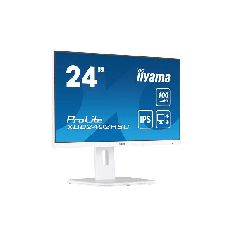 iiyama XUB2492HSU-W6 Monitor PC 60,5 cm (23.8") 1920 x 1080 Pixel Full HD LED Bianco