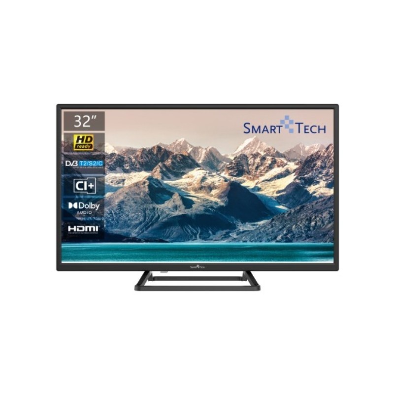 Smart-Tech 32HN10T3 TV 81,3 cm (32") HD Nero 230 cd m²