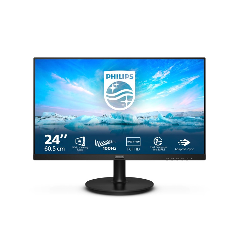 Philips V Line 241V8LAB 00 LED display 60,5 cm (23.8") 1920 x 1080 Pixel Full HD LCD Nero