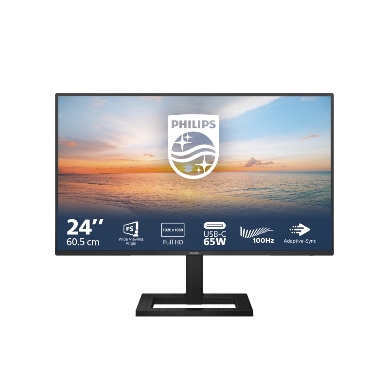 Philips Serie 1000 24E1N1300AE 00 Monitor PC 60,5 cm (23.8") 1920 x 1080 Pixel Full HD LCD Nero