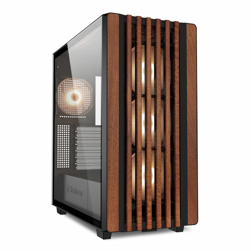 Sharkoon REBEL C70G RGB Full Tower Nero, Legno