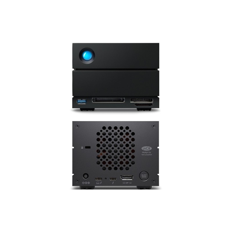 LaCie 2big Dock array di dischi 48 TB Desktop Nero