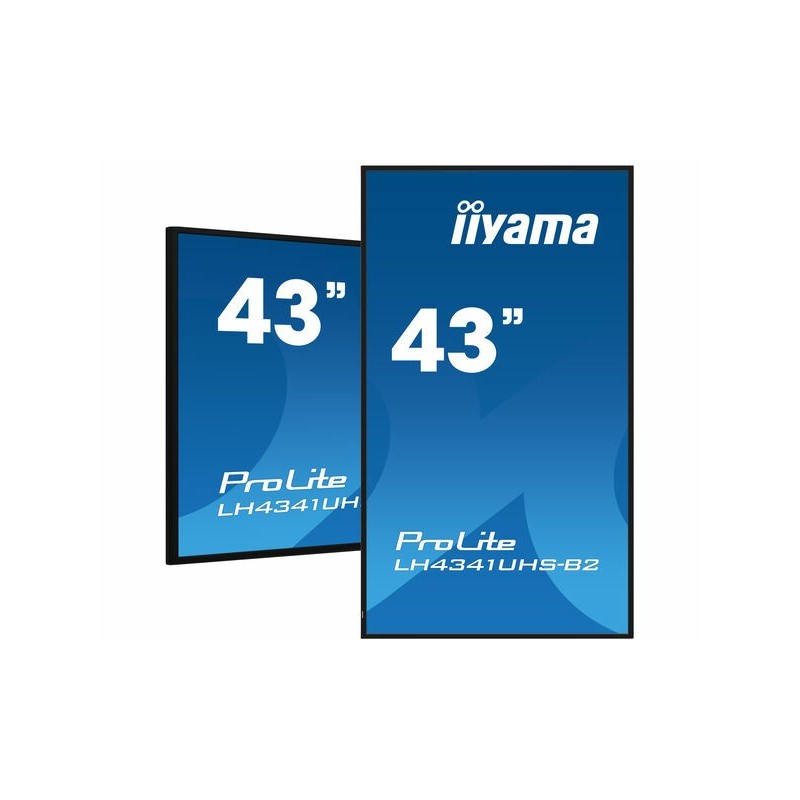 iiyama LH4341UHS-B2 visualizzatore di messaggi 108 cm (42.5") LCD 500 cd m² 4K Ultra HD Processore integrato Android 8.0 18 7