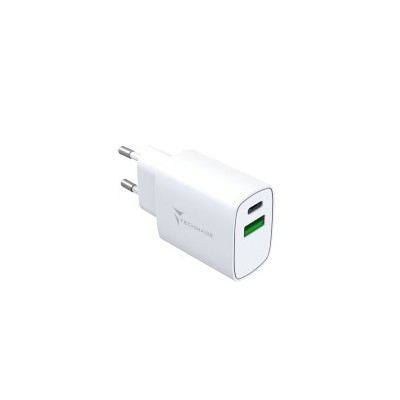 Techmade Alimentatore Universale Usb E Type C 20w Fast Charge Bianco