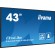 iiyama ProLite Pannello piatto per segnaletica digitale 108 cm (42.5") LCD Wi-Fi 500 cd m² 4K Ultra HD Nero Processore