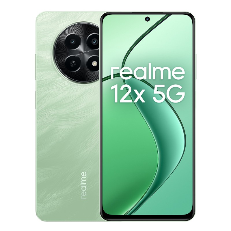 realme 12x 16,9 cm (6.67") Doppia SIM Android 14 5G USB tipo-C 8 GB 256 GB 5000 mAh Verde