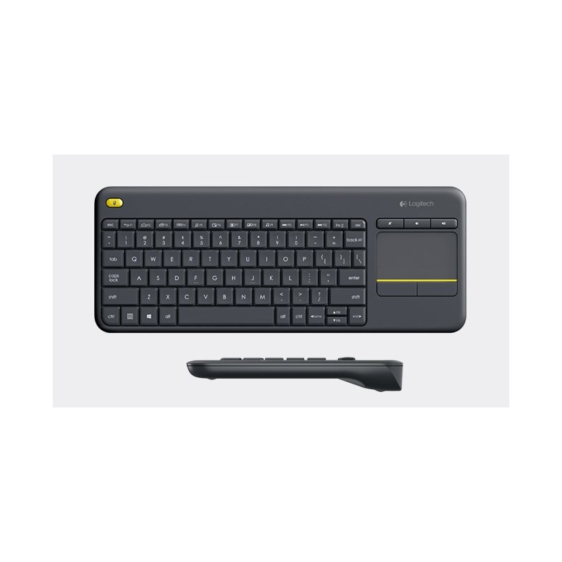 Logitech K400 Plus Tv tastiera RF Wireless QWERTY Nordic Nero