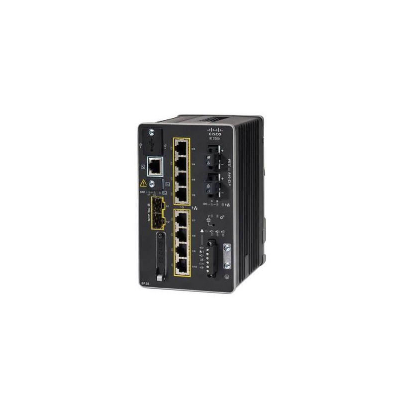 Cisco IE-3200-8P2S-E switch di rete Gestito L2 Fast Ethernet (10 100) Supporto Power over Ethernet (PoE) Nero