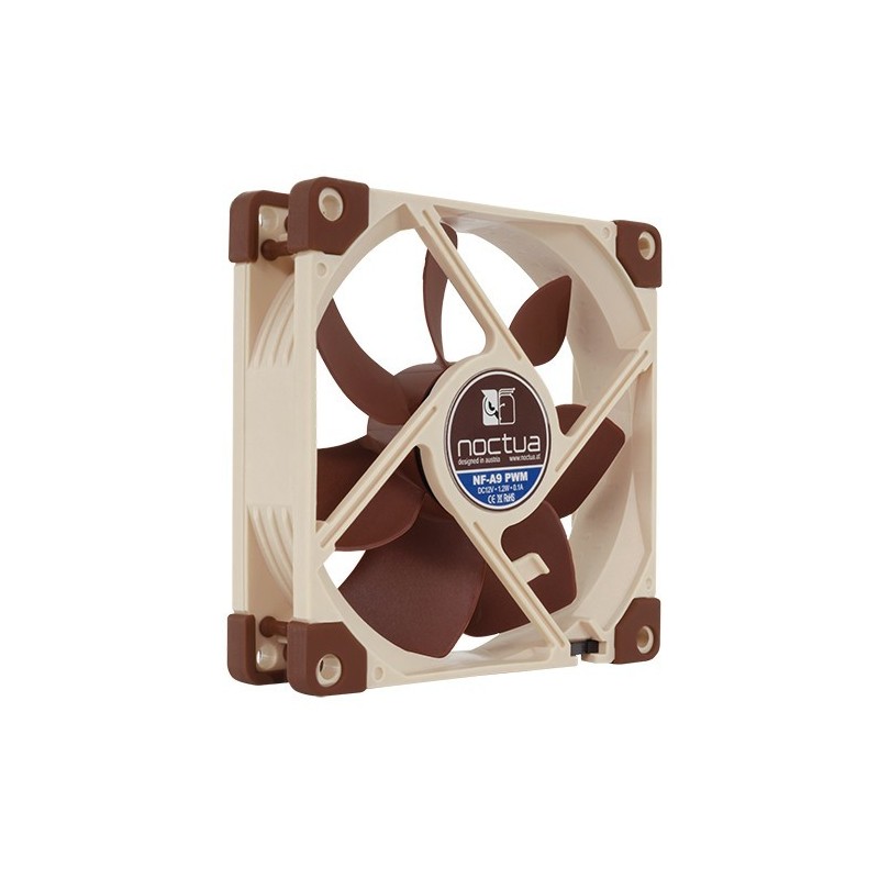 Noctua NF-A9 PWM sistema di raffreddamento per computer Case per computer Ventilatore 9,2 cm Beige, Marrone