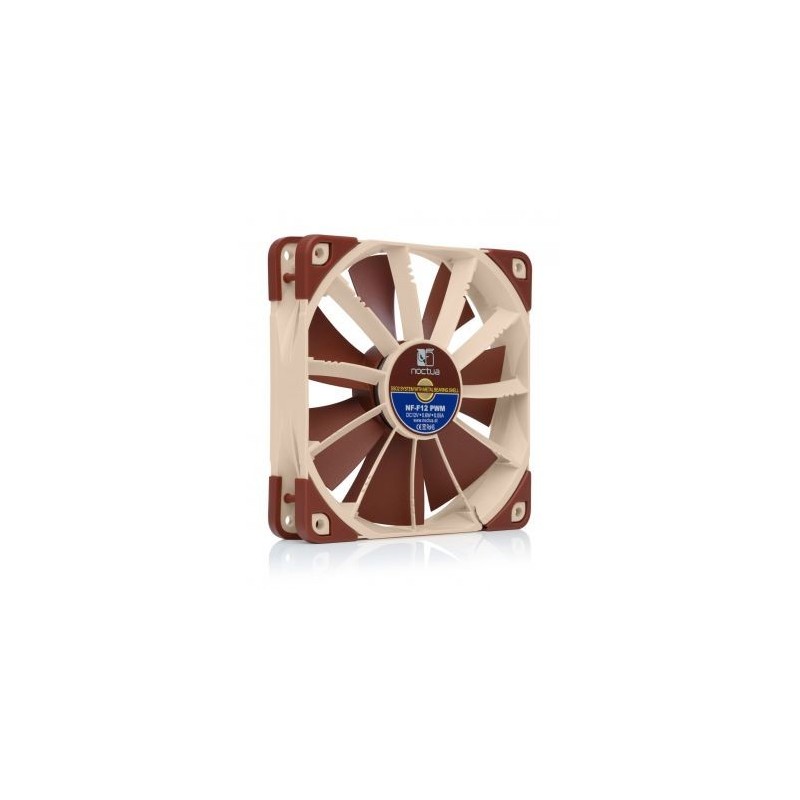 Noctua NOC-NF-F12-PWM Case per computer Ventilatore 12 cm Beige, Marrone 1 pz