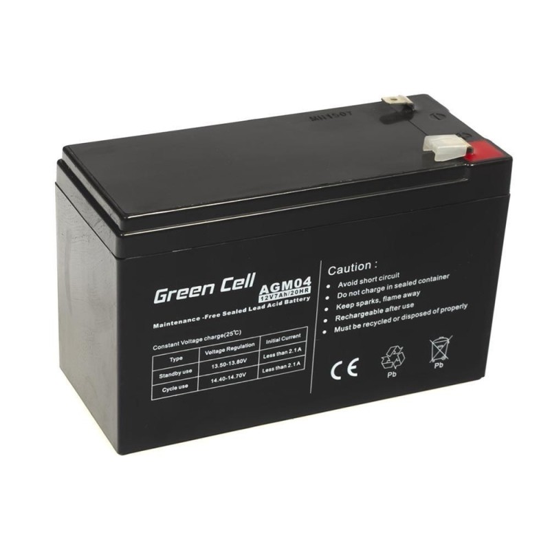 Green Cell AGM04 batteria UPS Acido piombo (VRLA) 12 V 7 Ah