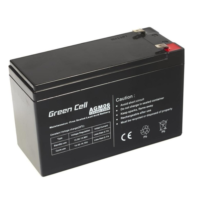 Green Cell AGM06 batteria UPS Acido piombo (VRLA) 12 V 9 Ah