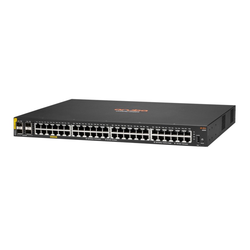 Aruba 6000 48G Class4 PoE 4SFP 370W Gestito L3 Gigabit Ethernet (10 100 1000) Supporto Power over Ethernet (PoE) 1U