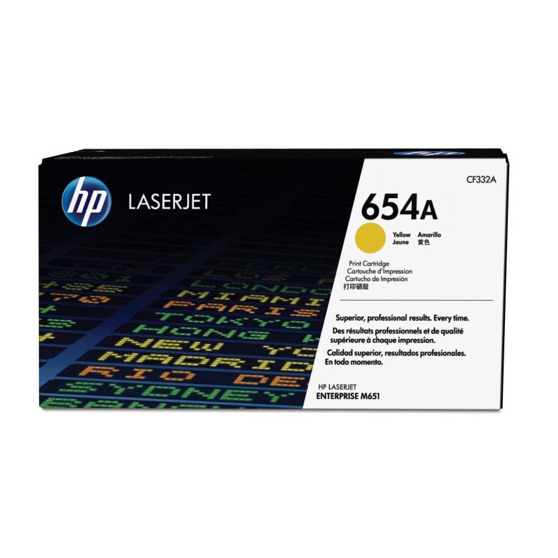 HP Cartuccia Toner originale giallo LaserJet 654A