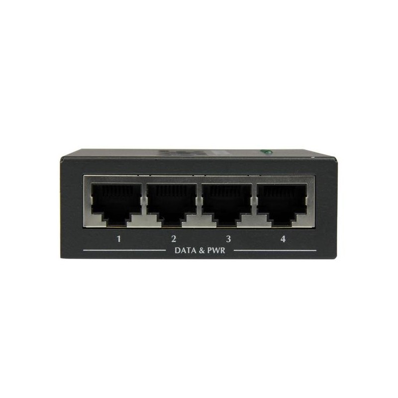 StarTech.com Iniettore midspan Gigabit Power over Ethernet (PoE) a 4 porte - 802.3at af