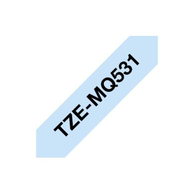 Brother TZEMQ531 nastro per etichettatrice Nero su blu TZe