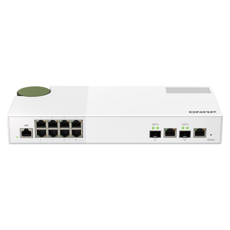 QNAP QSW-M2108-2C switch di rete Gestito L2 2.5G Ethernet (100 1000 2500) Grigio, Bianco