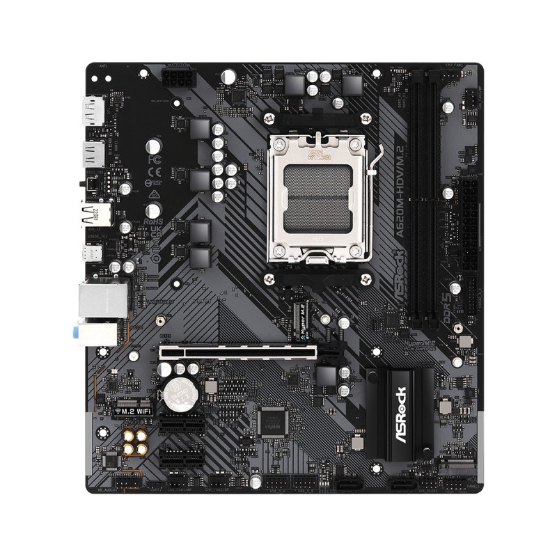 Asrock A620M-HDV M.2 AMD A620 Presa di corrente AM5 micro ATX