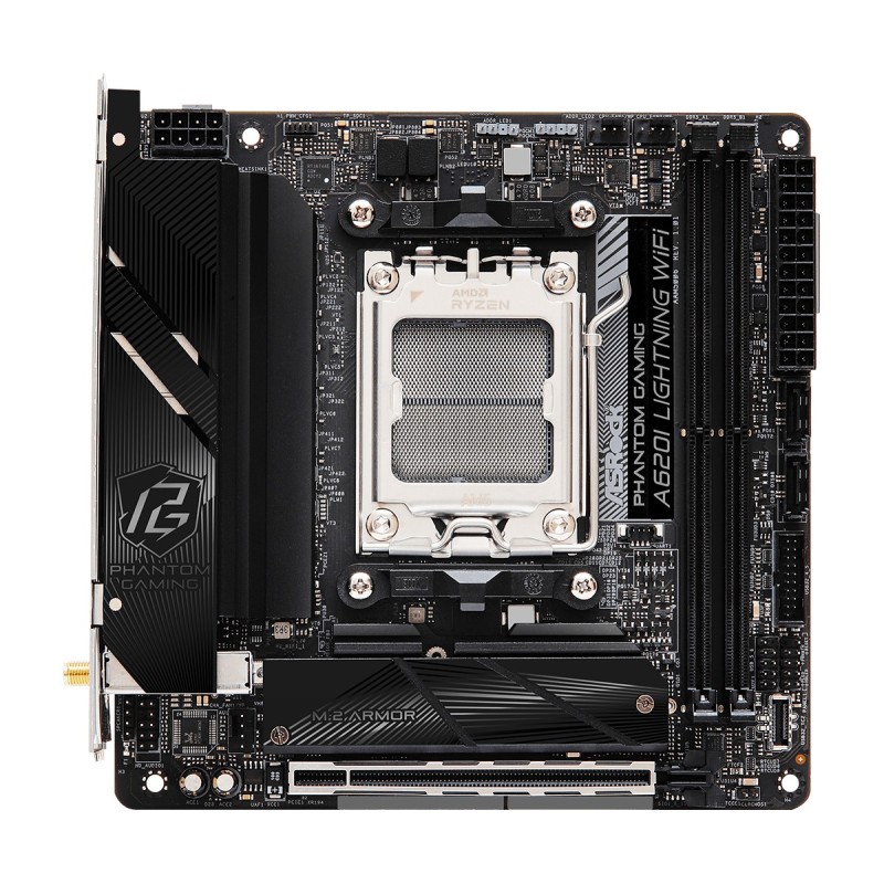 Asrock A620I Lightning WiFi AMD A620 Presa di corrente AM5 mini ITX