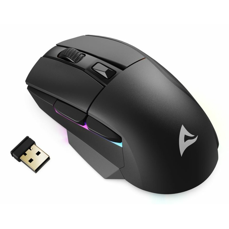 Sharkoon SGM50W mouse Mano destra RF Wireless + USB Type-A Ottico 6400 DPI