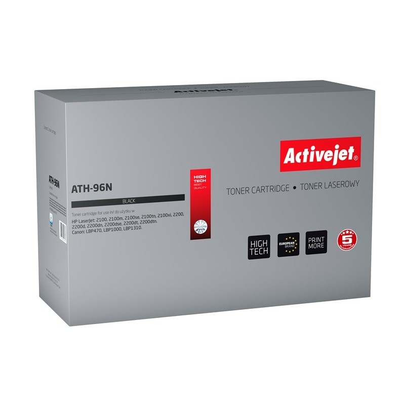 Activejet Toner ATH-96N (sostitutivo HP 96A C4096A, Canon EP-32 Supremo 5700 pagine nero)