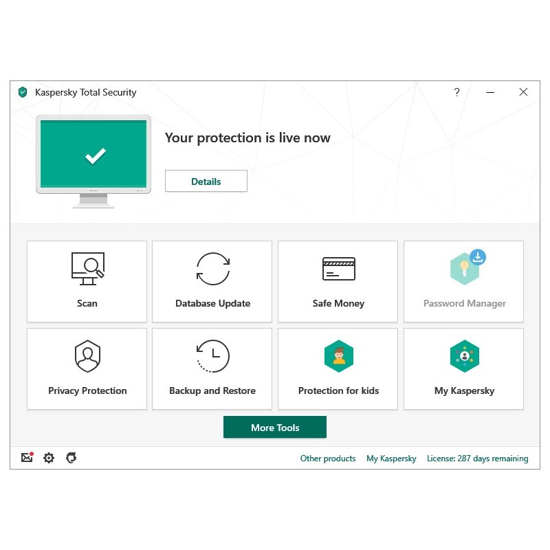 Kaspersky Total Security 2020 Sicurezza antivirus Base 1 anno i