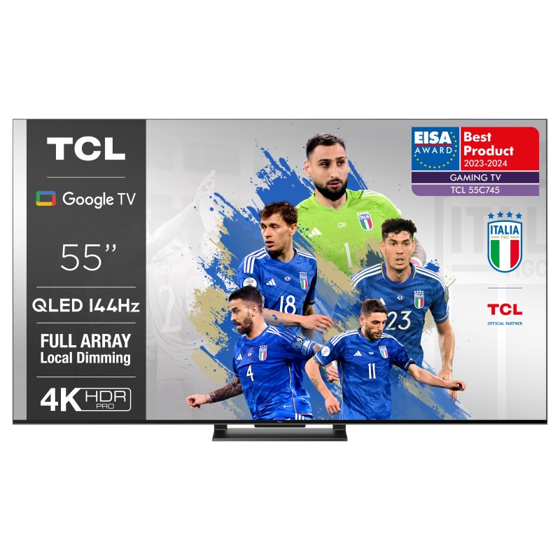 TCL C74 Series 55C745 TV 139,7 cm (55") 4K Ultra HD Smart TV Wi-Fi Nero 1000 cd m²