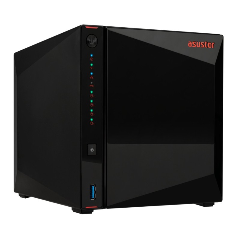 Asustor AS5404T server NAS e di archiviazione Collegamento ethernet LAN Nero N5105