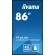 iiyama LH8664UHS-B1AG visualizzatore di messaggi Pannello A digitale 2,18 m (86") LED Wi-Fi 500 cd m² 4K Ultra HD Nero
