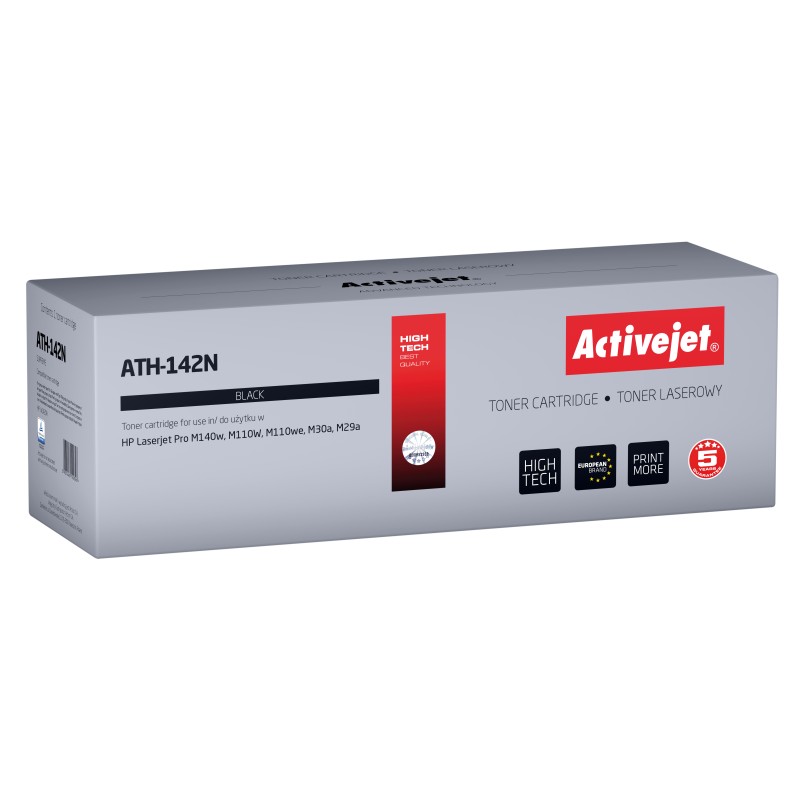 Activejet ATH-142N toner per stampante HP, ricambio HP 142A W1420A Supreme 950 pagine nero