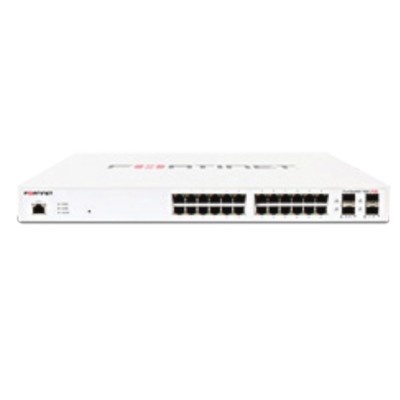 Fortinet FS-124E-POE switch di rete Gestito L2 Gigabit Ethernet (10 100 1000) Supporto Power over Ethernet (PoE) 1U Bianco