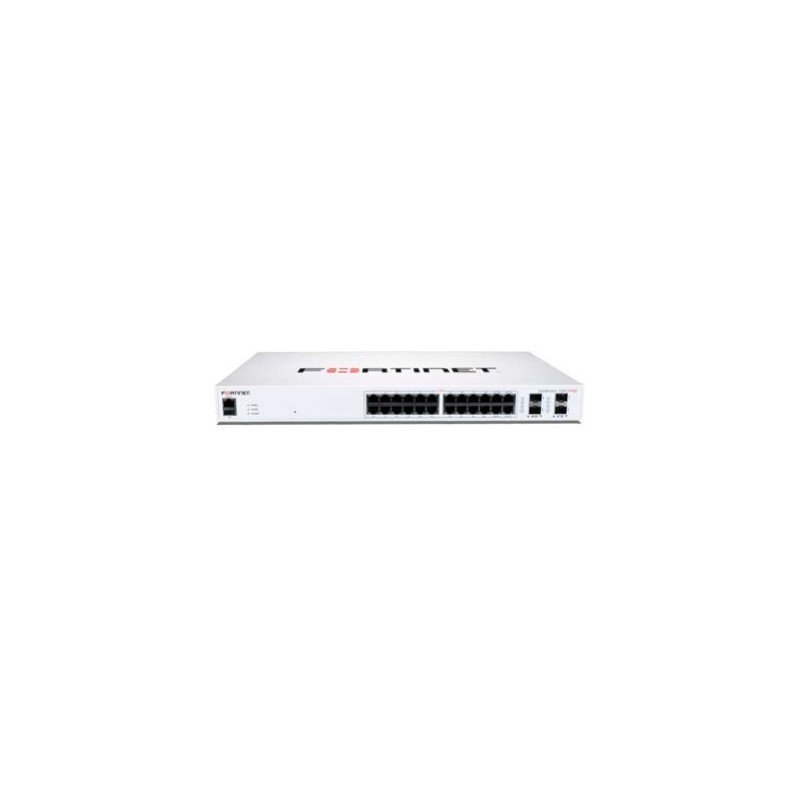 Fortinet FS-124F-POE switch di rete Gigabit Ethernet (10 100 1000) Supporto Power over Ethernet (PoE) 1U Bianco