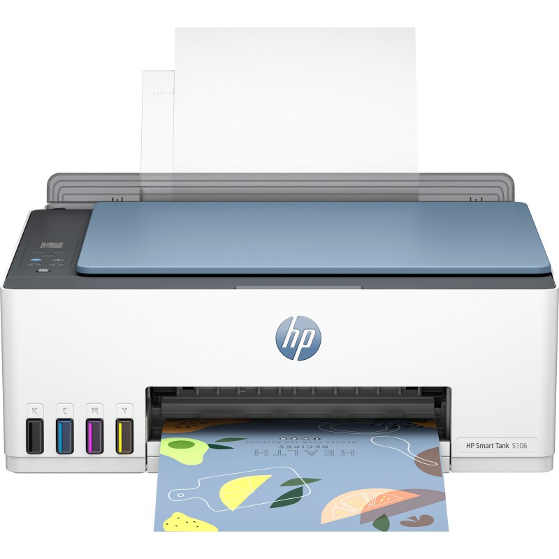 HP Smart Tank Stampante multifunzione 5106, Colore, Stampante per Abitazioni e piccoli uffici, Stampa, copia, scansione,